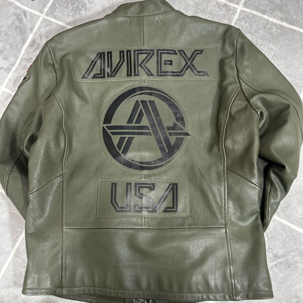 未使用品XL】上野商会 幻の逸材 AVIREX アヴィレックス レザー 未使用品XL】上野商会 幻の逸材 AVIREX アヴィレックス レザー