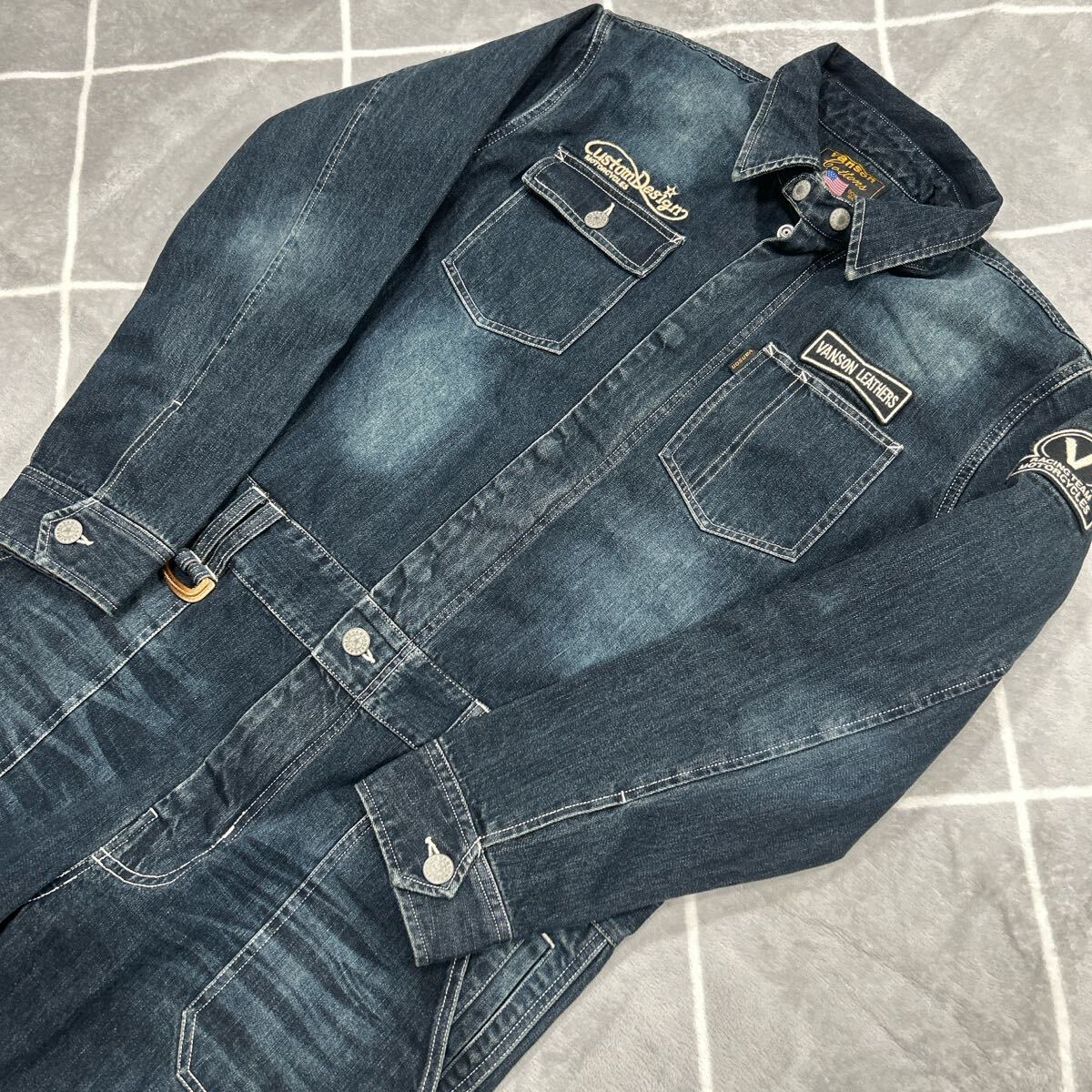 幻のXL】激レア 極美品 VANSON バンソン Gジャン ツナギ デニム 幻のXL】激レア 極美品 VANSON バンソン Gジャン ツナギ デニム