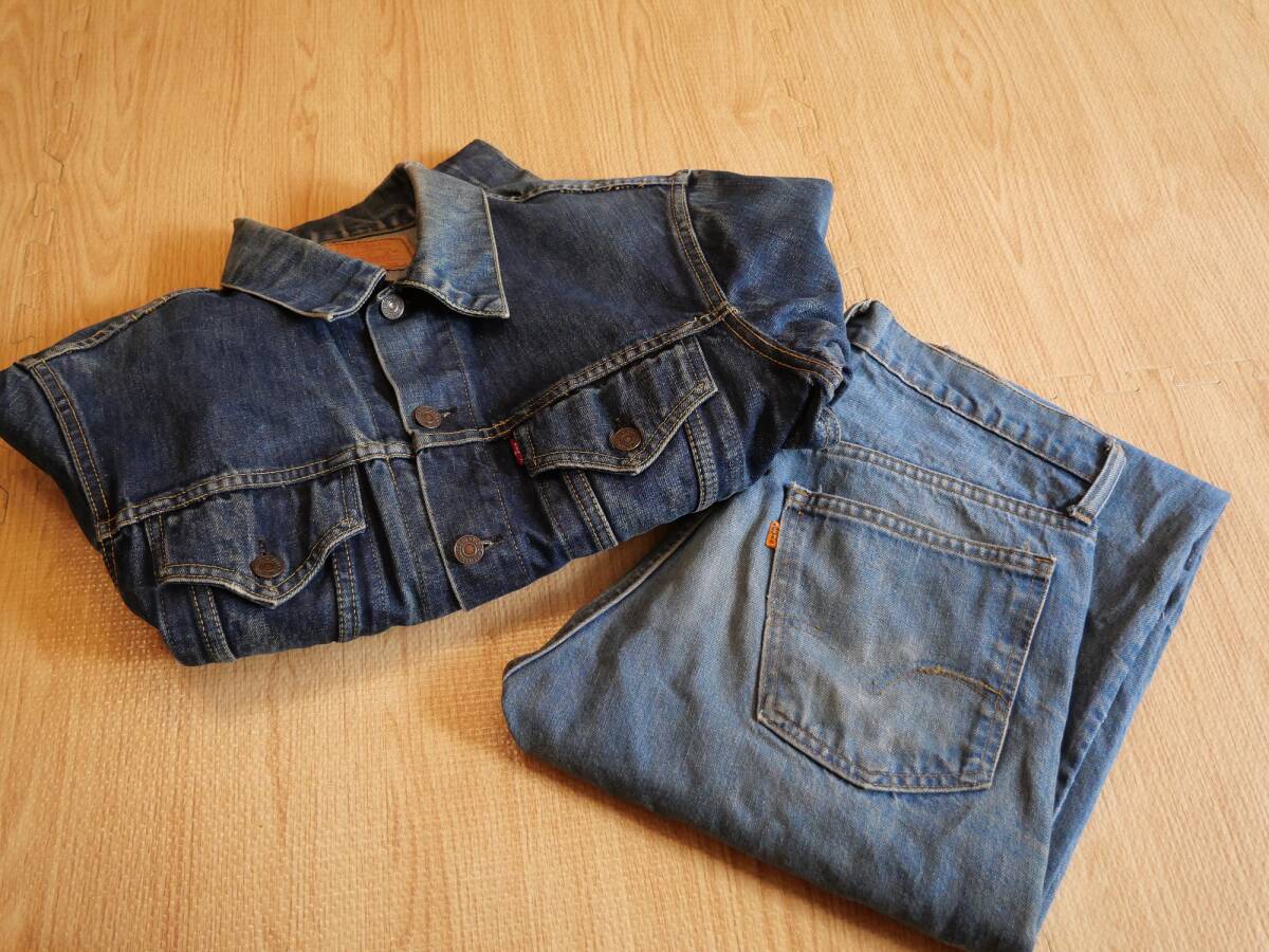 希少 60's LEVI'S サード557xx BIGE 濃紺 Big Size42 505 66後期 希少 60's LEVI'S サード557xx BIGE 濃紺 Big Size42 505 66後期