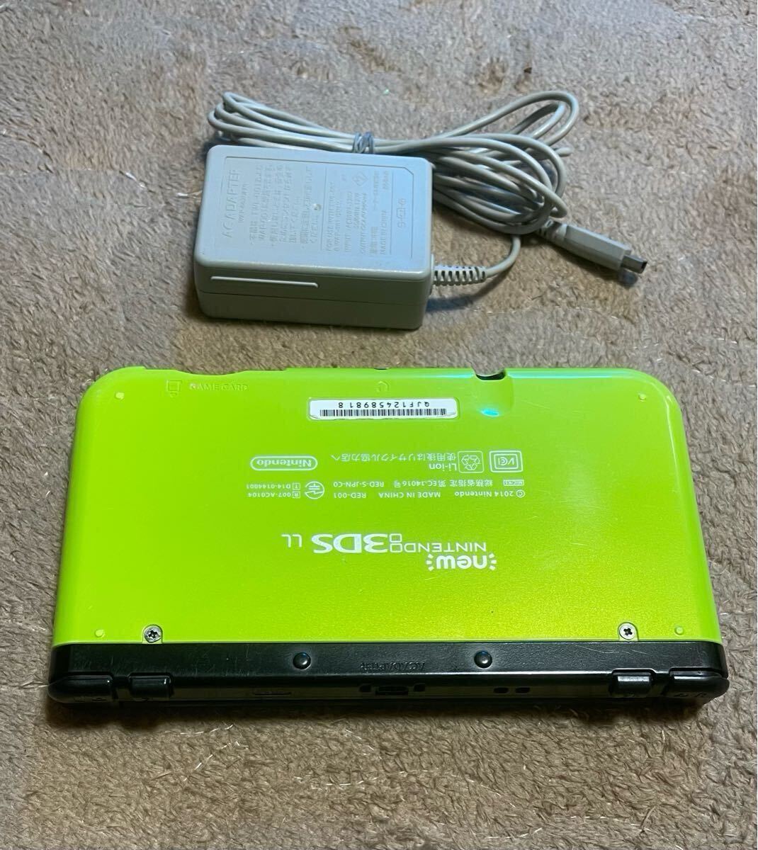 New ニンテンドー3DS LL ライム×ブラック 88円スタート! 動作品 New ニンテンドー3DS LL ライム×ブラック 88円スタート! 動作品