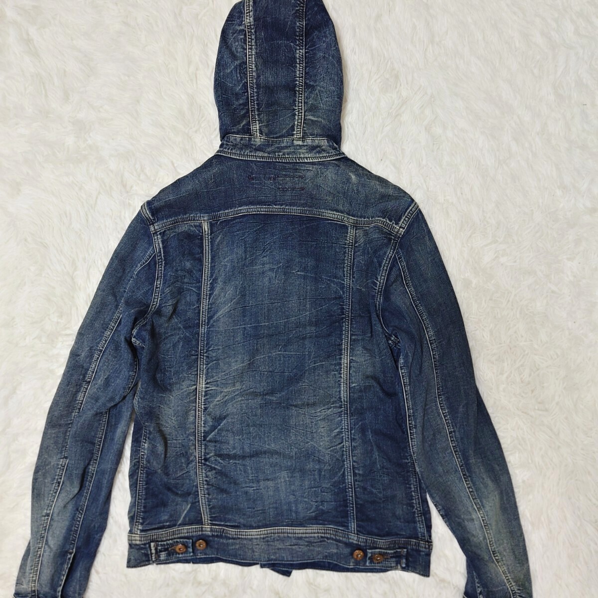 極美品 XL相当】ディーゼル DIESEL デニムジャケット ジップ