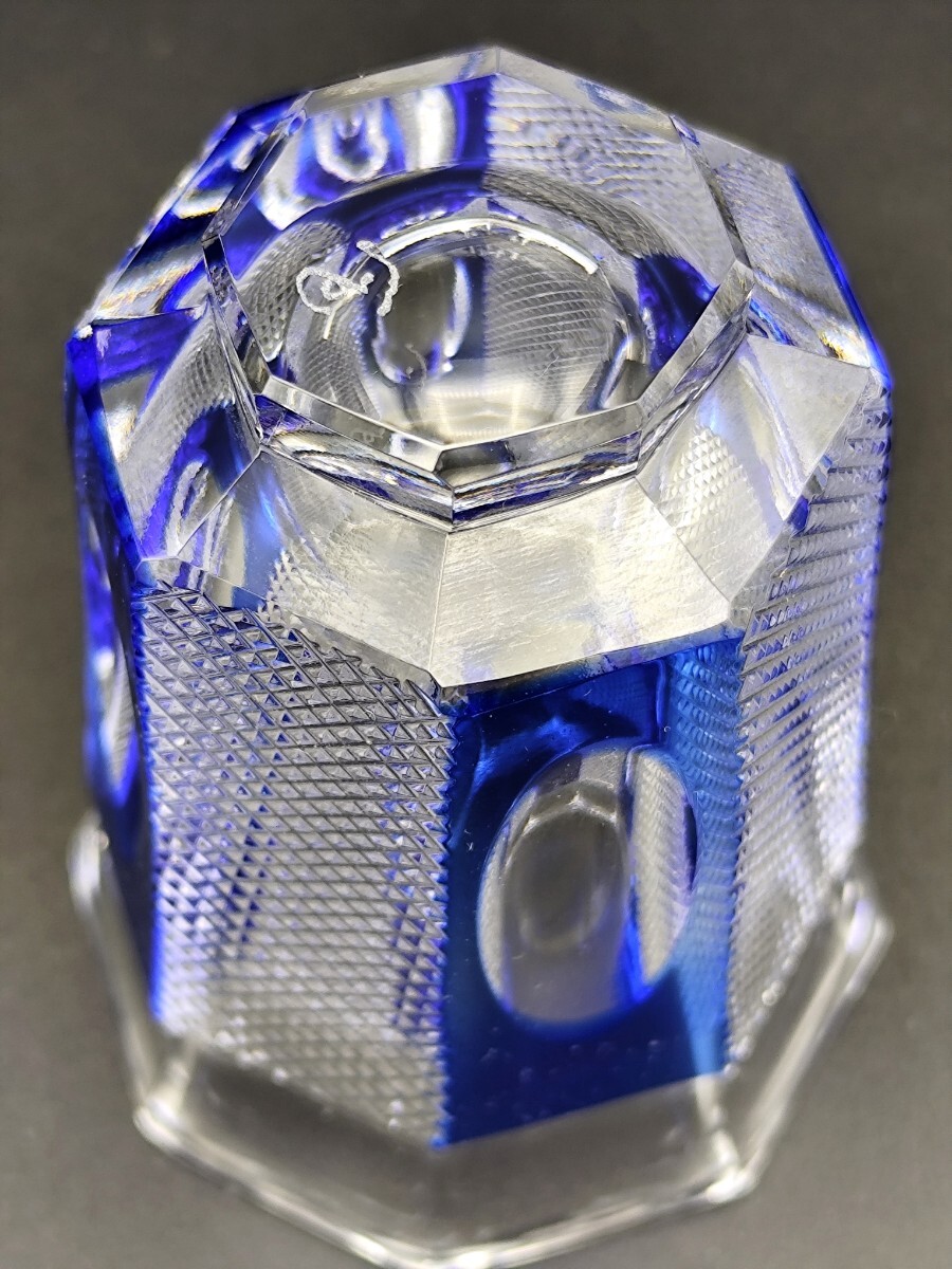 超希少品☆黒川昭男 ショットグラス 猪口(切子、江戸切子、薩摩 超希少品☆黒川昭男 ショットグラス 猪口(切子、江戸切子、薩摩