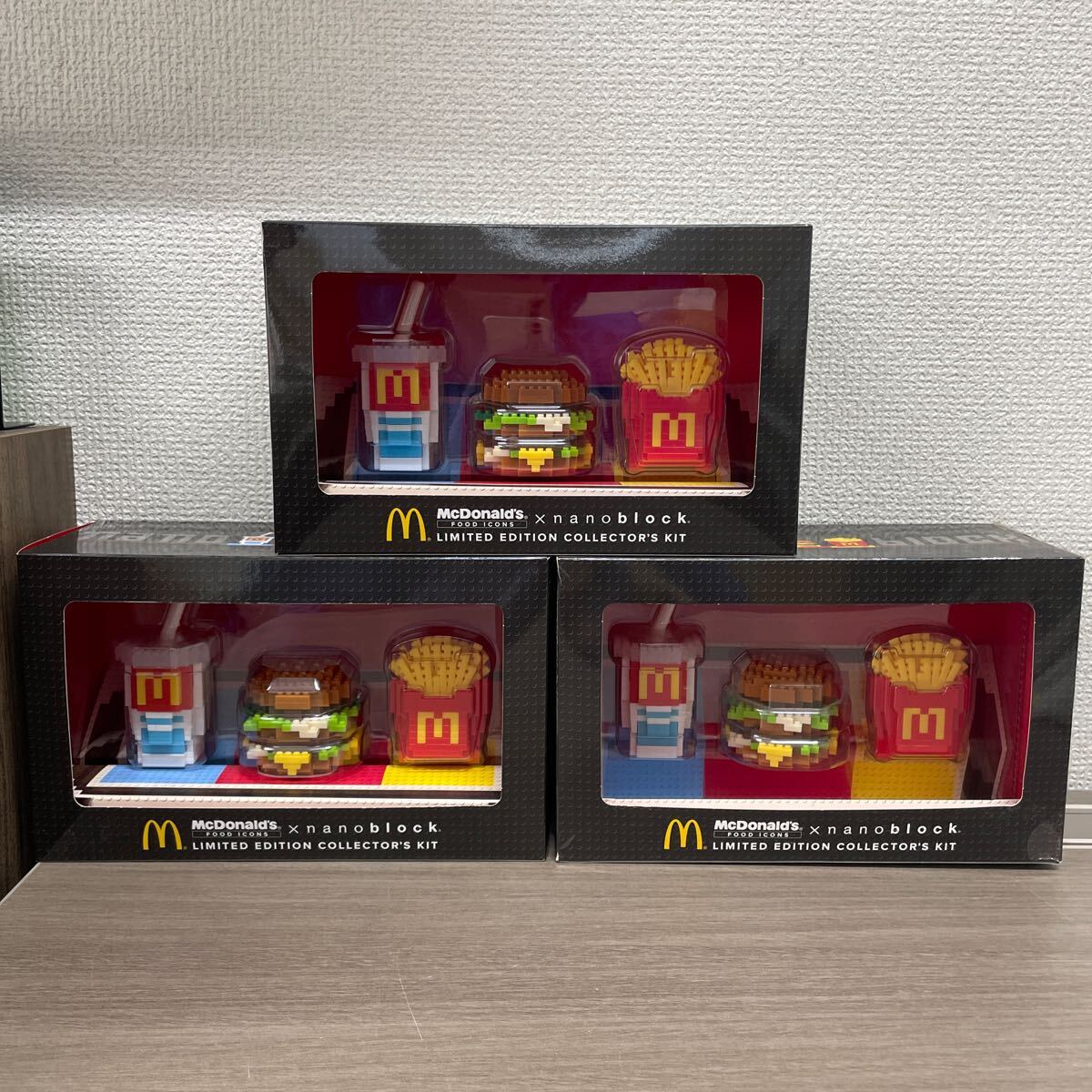 マクドナルド ナノブロック 3つセット McDonald 限定版