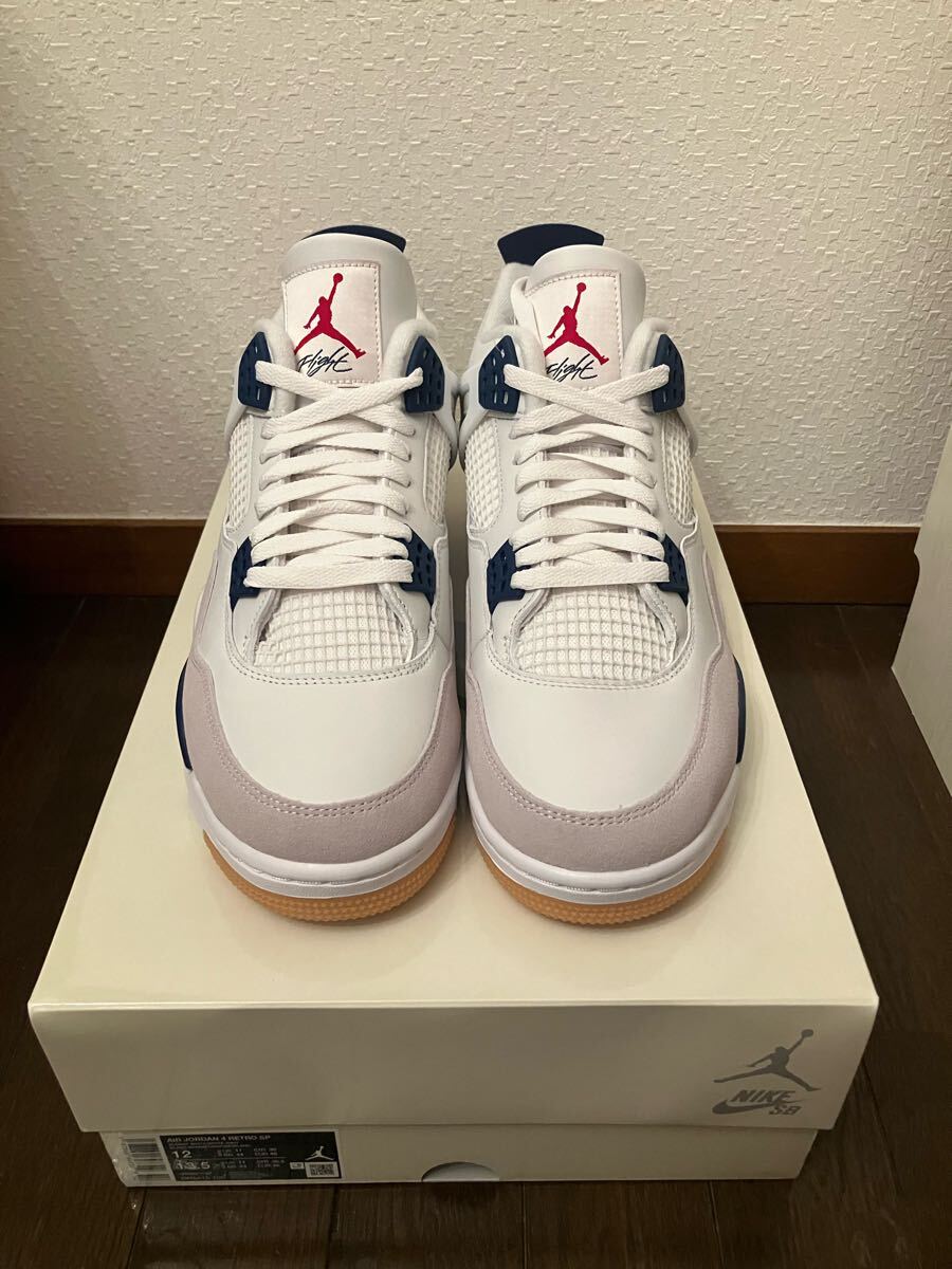 NIKE ナイキ SB エアジョーダン4 30cm ホワイト ネイビー AIR NIKE ナイキ SB エアジョーダン4 30cm ホワイト ネイビー AIR