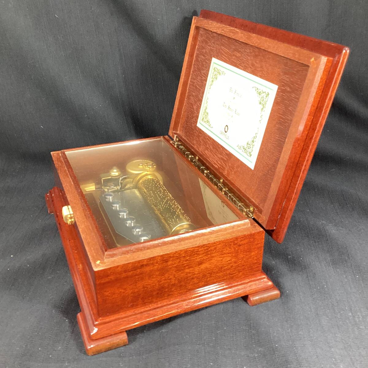 三協精機 大型オルゴール マホガニー DX102-0003AA 約25cm×15cm 三協精機 大型オルゴール マホガニー DX102-0003AA 約25cm×15cm