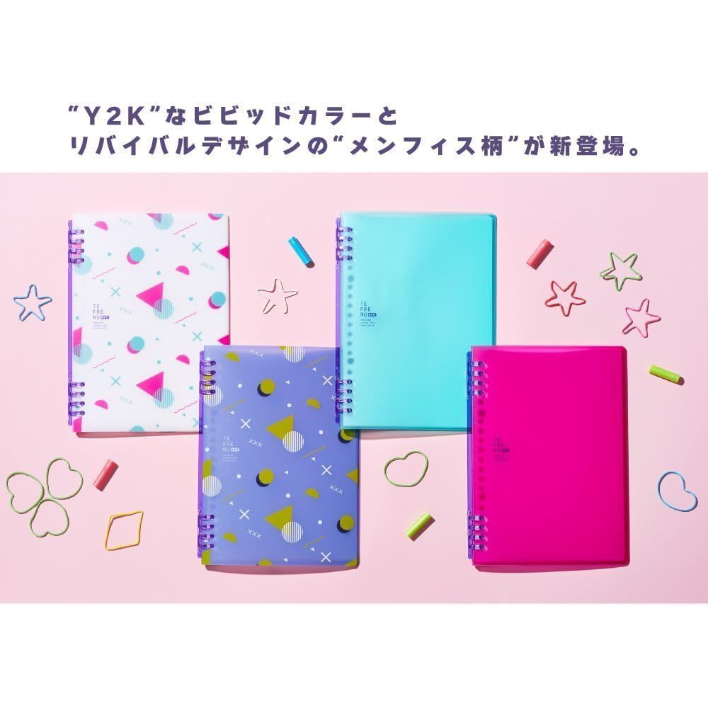 （まとめ買い）キングジム リングノート テフレーヌ ネオ A4 ピンク 9856TTENE-001 〔3冊(cè)セット〕