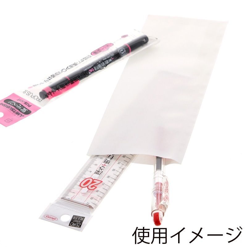 （まとめ買い）HEIKO 紙袋 平袋 柄小袋 ストレートタイプ L-16 白無地 200枚 〔×3〕