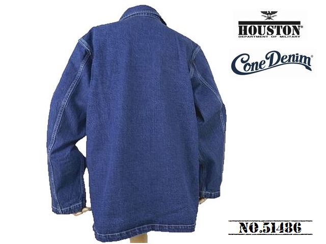 【送料無料 23%OFF】HOUSTON ヒューストン CONE DENIM U.S. ARMY M-41カバーオール NO.51486 VINTAGE WASH_42サイズ_画像3