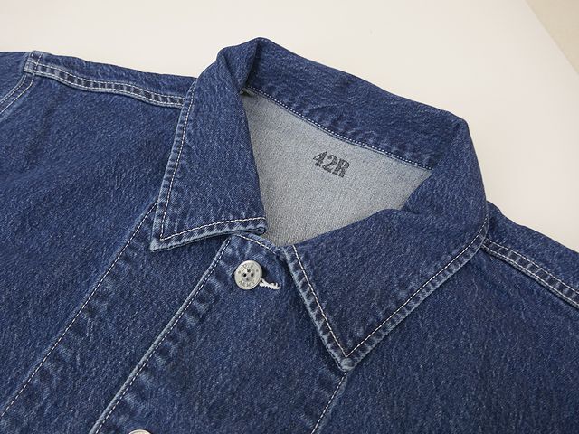 【送料無料 23%OFF】HOUSTON ヒューストン CONE DENIM U.S. ARMY M-41カバーオール NO.51486 VINTAGE WASH_42サイズ_画像8