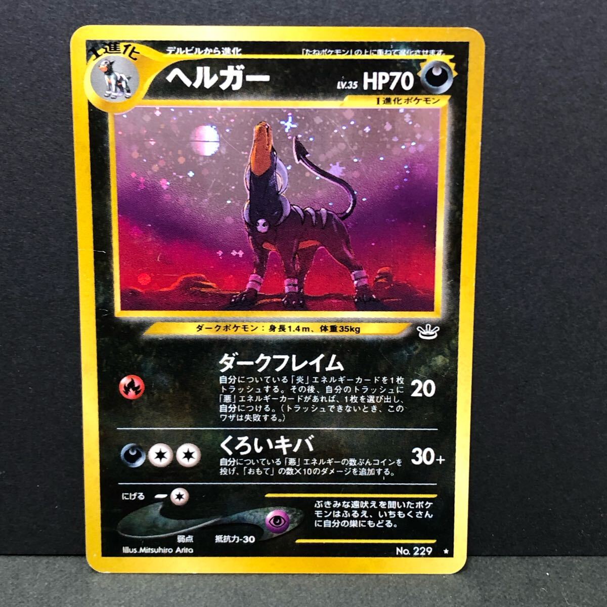 f25-0327 ポケモンカード 旧裏 2枚セット ヘルガー わるい f25-0327 ポケモンカード 旧裏 2枚セット ヘルガー わるい