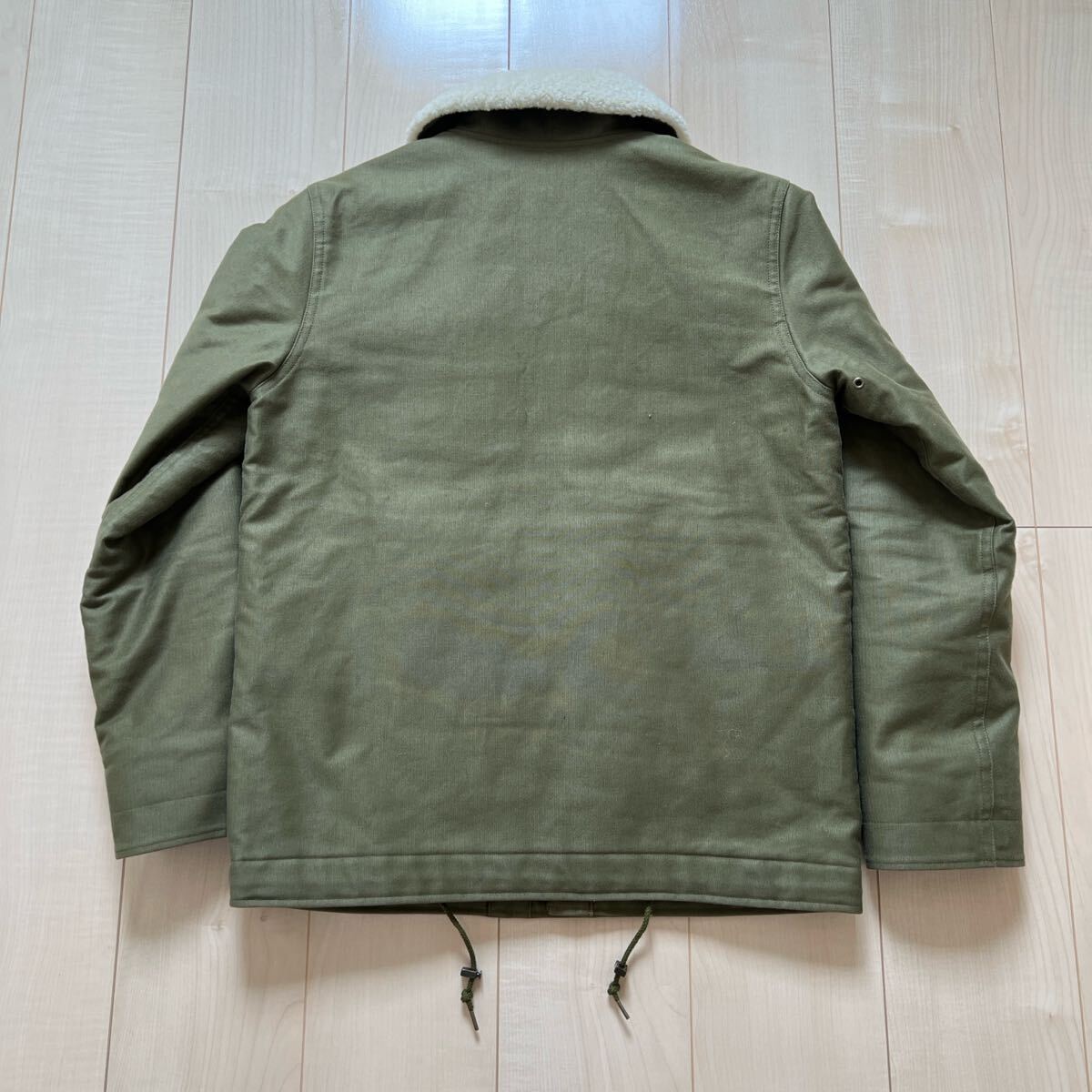 美品 アーペーセー デッキジャケット カーキ オリーブ ボア N1