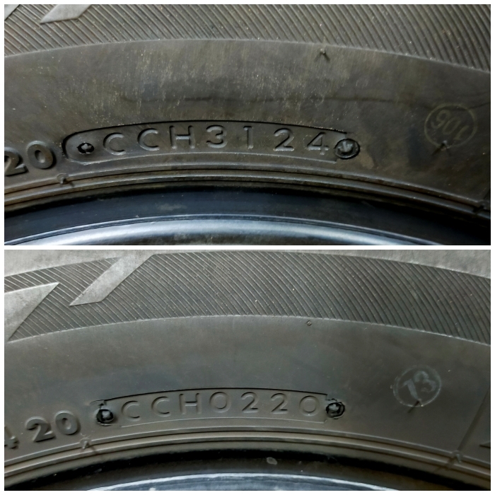 【送料無料】 BRIDGESTONE 205/60R16 92H LUFT RV II ブリヂストン ルフト 夏タイヤ サマータイヤ 4本 A3907 [中古タイヤ]_画像7