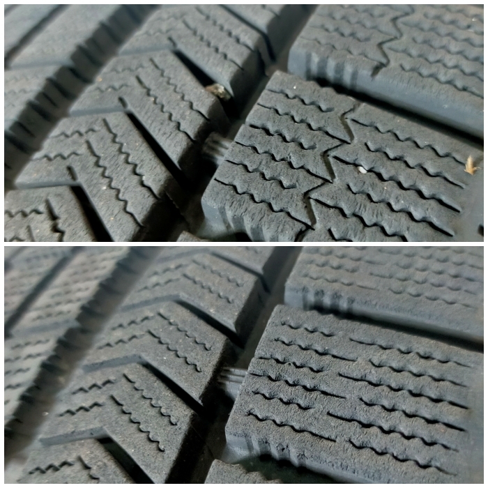 【送料無料】 BRIDGESTONE 235/50R18 97S BLIZZAK XG01 ブリヂストン ブリザック XG01 冬タイヤ スタッドレス 4本 W2982 [中古タイヤ]_画像5