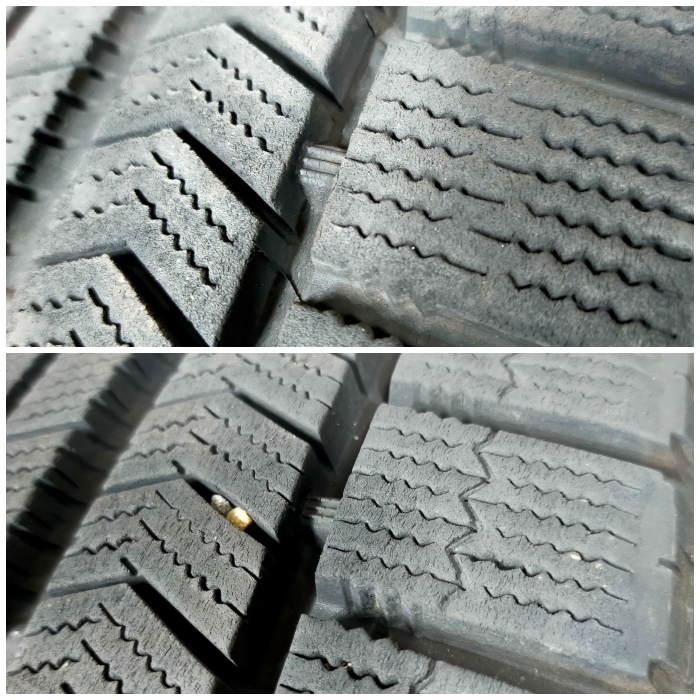 【送料無料】 BRIDGESTONE 235/50R18 97S BLIZZAK XG01 ブリヂストン ブリザック XG01 冬タイヤ スタッドレス 4本 W2982 [中古タイヤ]_画像4