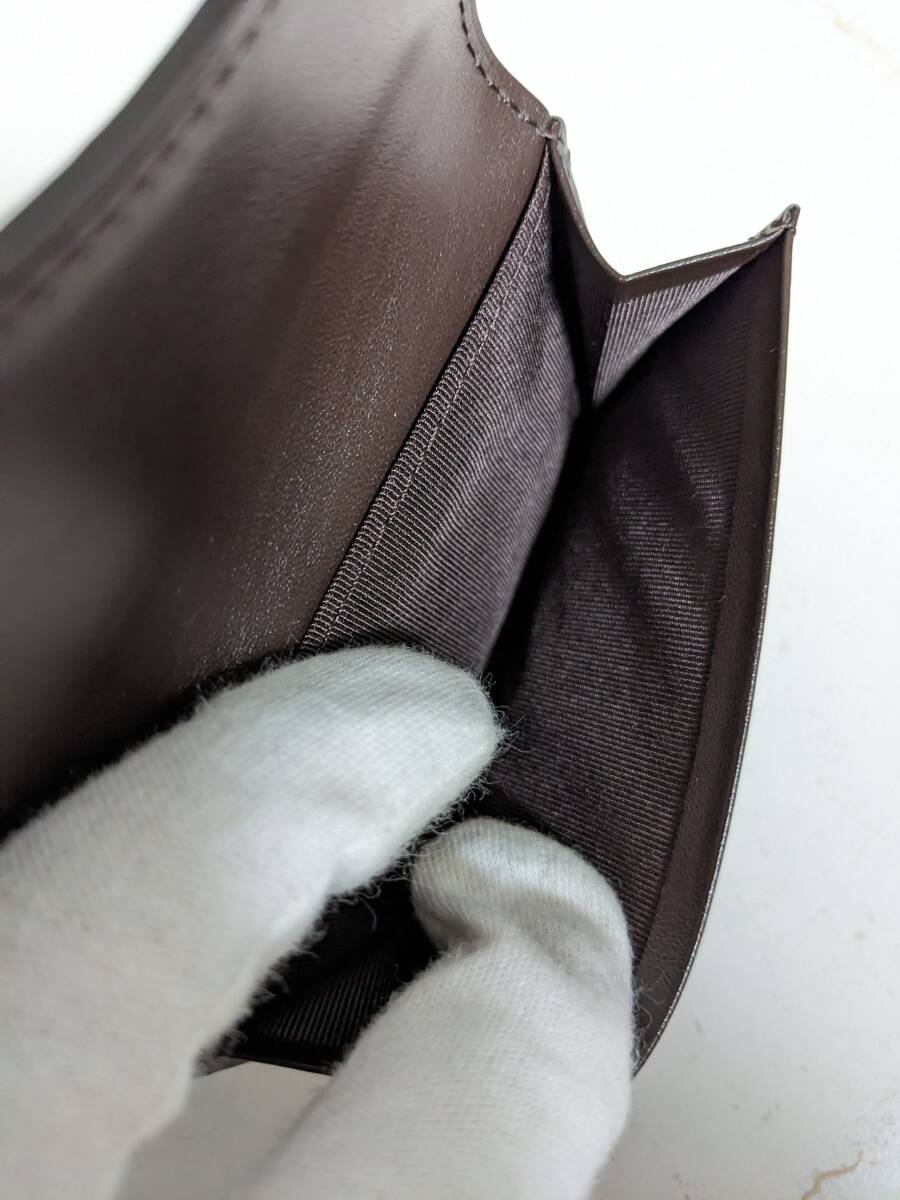 未使用品 現(xiàn)行 SOMES SADDLE ソメス サドル スムースレザー サドラリー 三つ折り 財布 コンパクト ウォレット SA-15 ダークブラウン