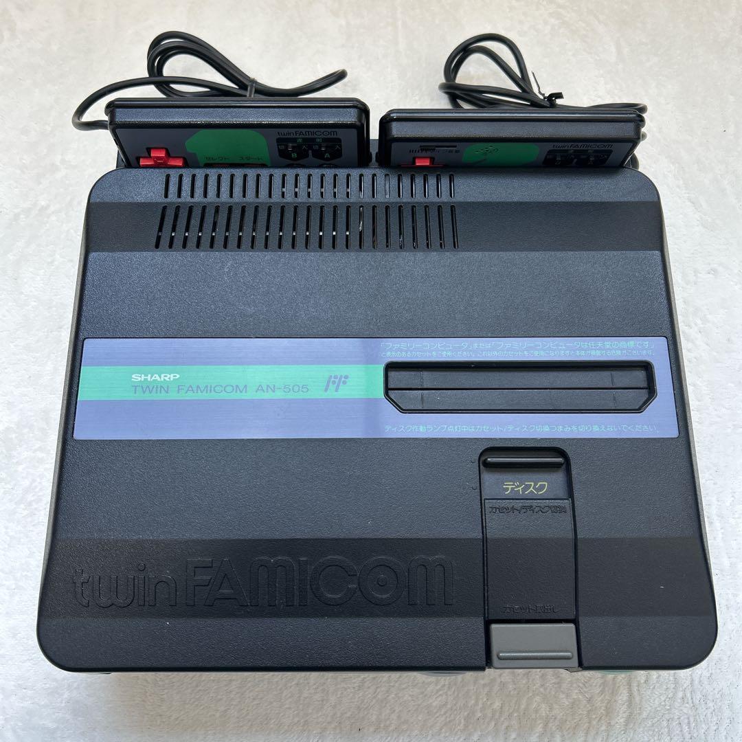 動作確認済】ツインファミコン 本体 一式 AN-505-BK カセット 動作確認済】ツインファミコン 本体 一式 AN-505-BK カセット