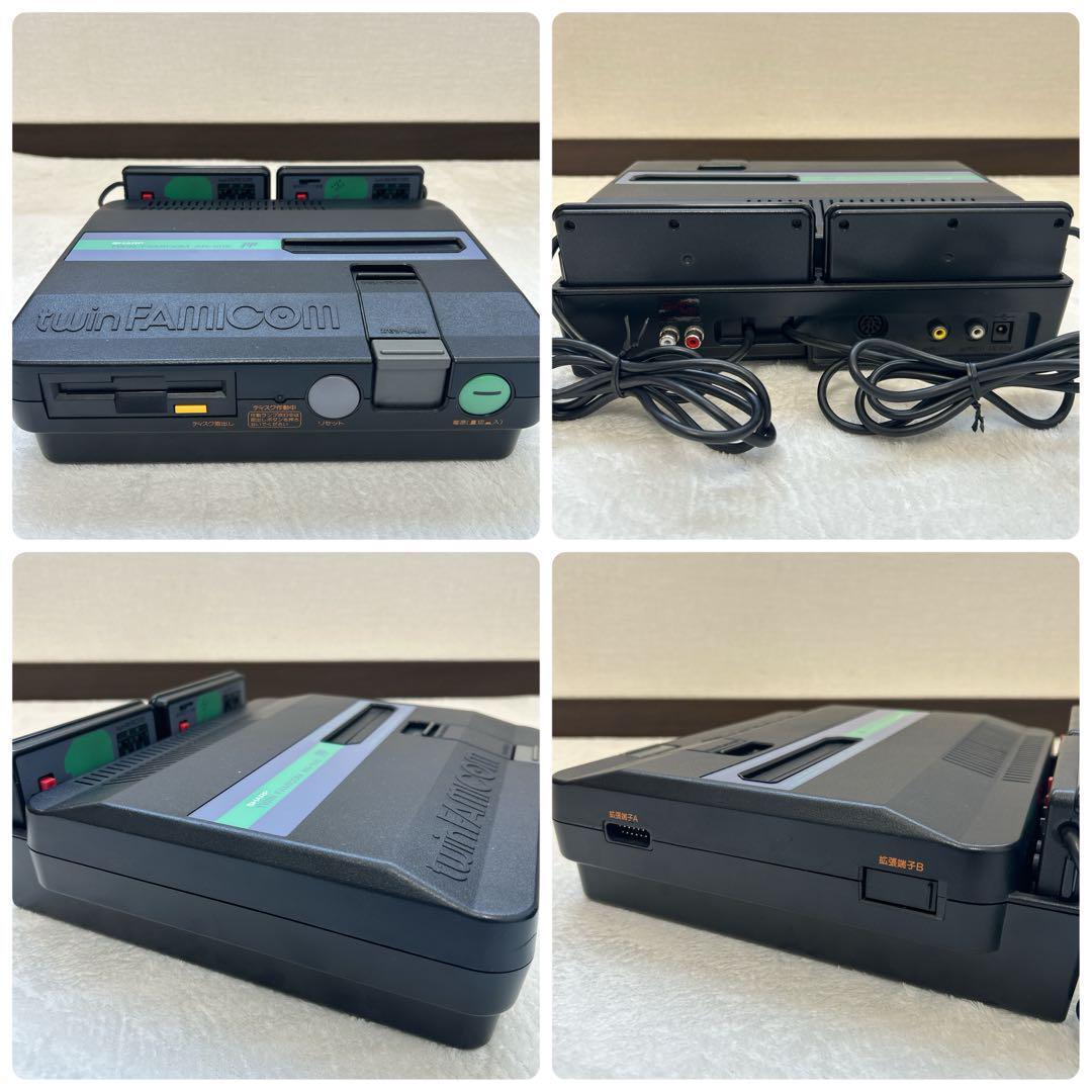 動作確認済】ツインファミコン 本体 一式 AN-505-BK カセット 動作確認済】ツインファミコン 本体 一式 AN-505-BK カセット