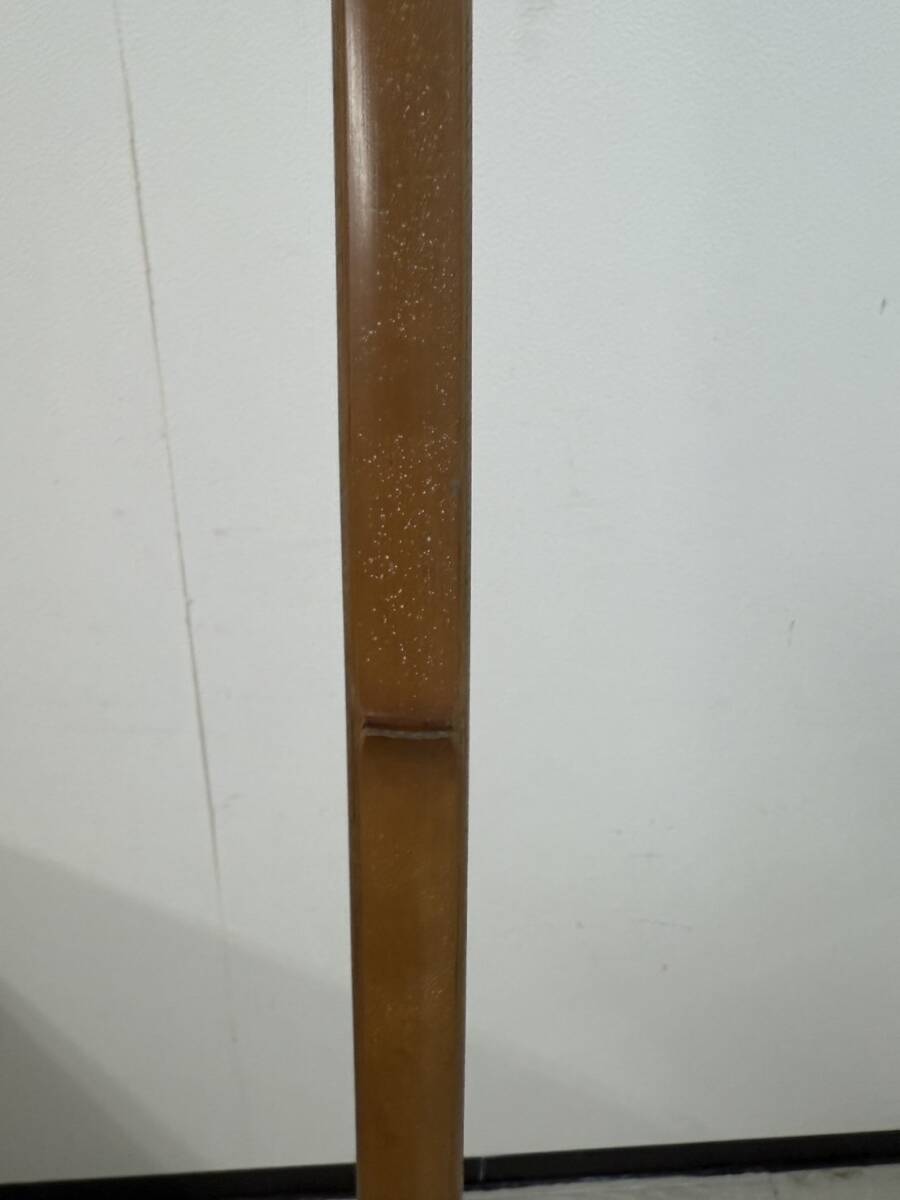弓道 和弓 竹弓 在銘 柴田久十郎 並寸 全長約220cm 弓術 武具 弓道 和弓 竹弓 在銘 柴田久十郎 並寸 全長約220cm 弓術 武具