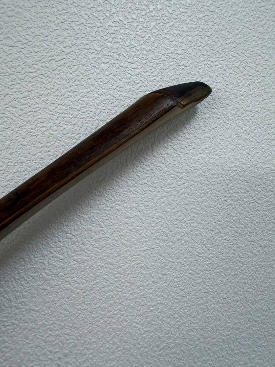 弓道 和弓 竹弓 在銘 柴田久十郎 並寸 全長約220cm 弓術 武具 弓道 和弓 竹弓 在銘 柴田久十郎 並寸 全長約220cm 弓術 武具