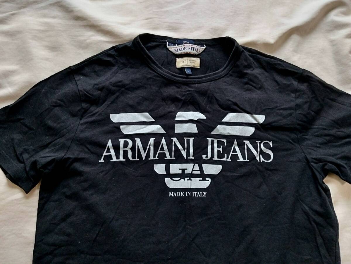 アルマーニジーンズ ITALY製 Tシャツ Slim L｜Yahoo!フリマ（旧