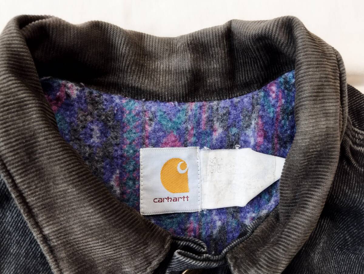 レア Carhartt カーハート ブラックデニムジャケット 80s G レア Carhartt カーハート ブラックデニムジャケット 80s G