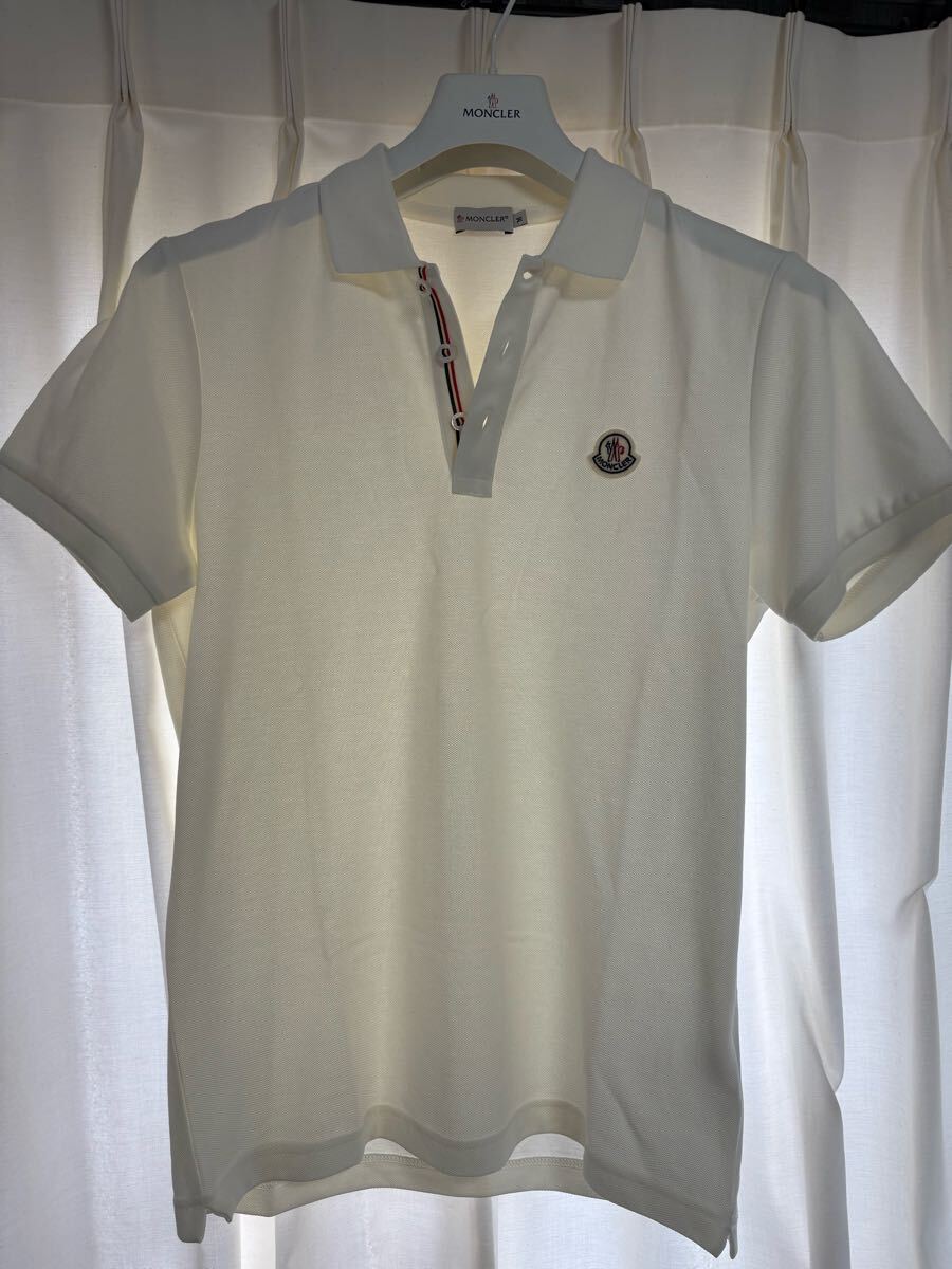 格安 モンクレール MONCLER 半袖ポロシャツ 正規品 ホワイト 白 格安 モンクレール MONCLER 半袖ポロシャツ 正規品 ホワイト 白