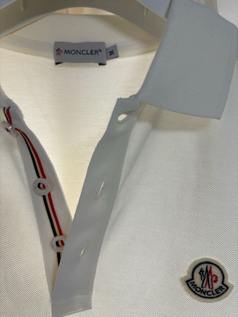 格安 モンクレール MONCLER 半袖ポロシャツ 正規品 ホワイト 白 格安 モンクレール MONCLER 半袖ポロシャツ 正規品 ホワイト 白