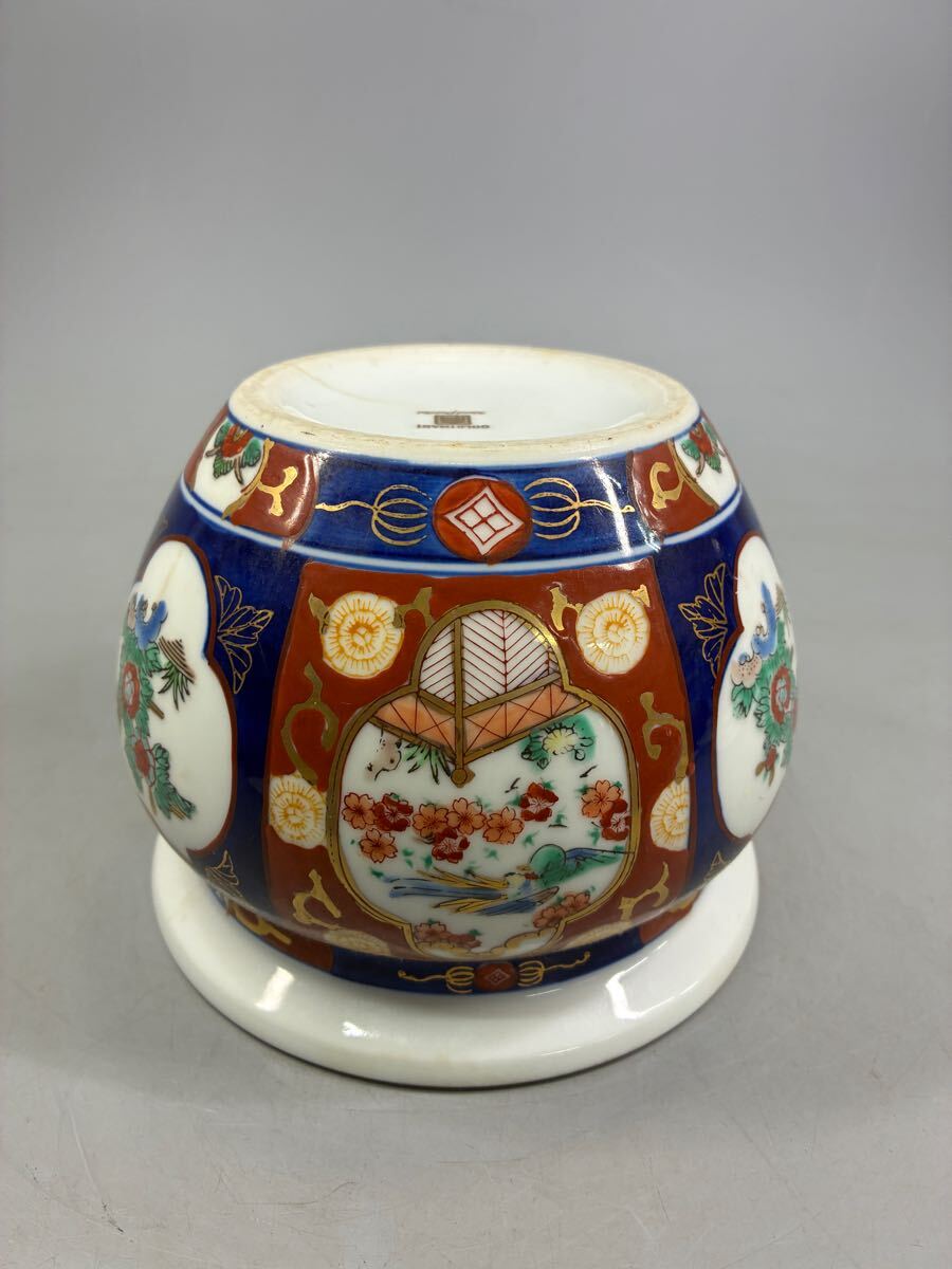 伊万里焼 GOLD IMARI ゴールド伊万里 色絵花鳥図鉢 金彩 飾壷 伊万里焼 GOLD IMARI ゴールド伊万里 色絵花鳥図鉢 金彩 飾壷