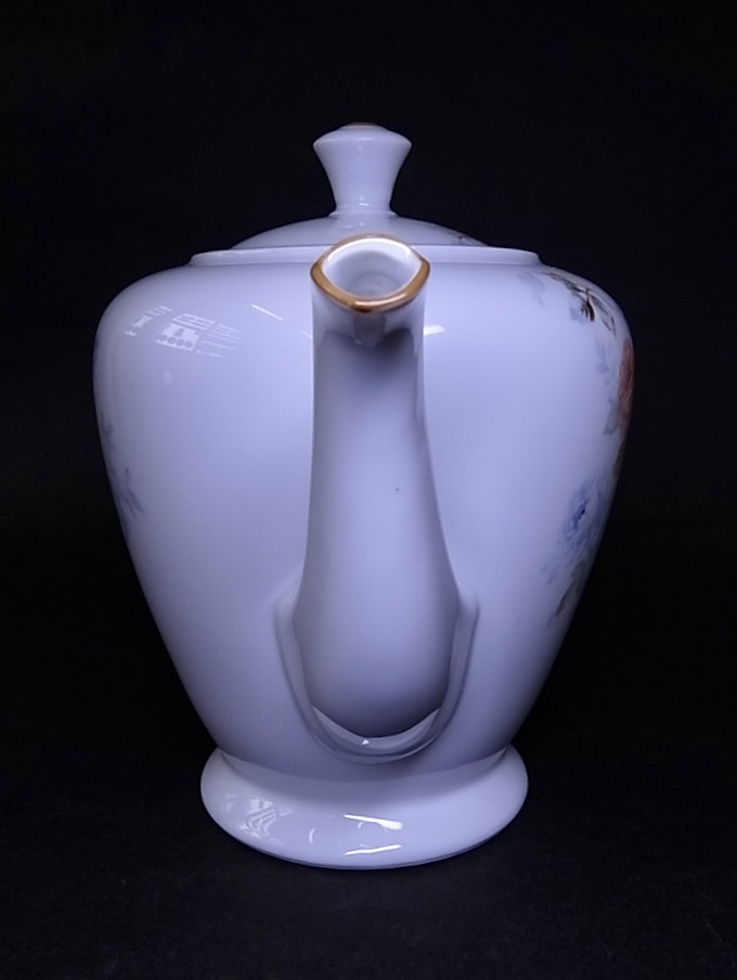 美品 オールドノリタケ Noritake 薔薇紋様 ティーポット 月桂樹 美品 オールドノリタケ Noritake 薔薇紋様 ティーポット 月桂樹