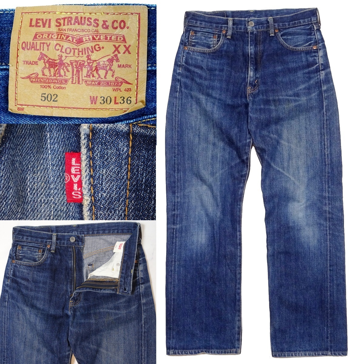 LEVI'S 502XX DENIM JEANS 復刻 リーバイス 502XX デニム LEVI'S 502XX DENIM JEANS 復刻 リーバイス 502XX デニム