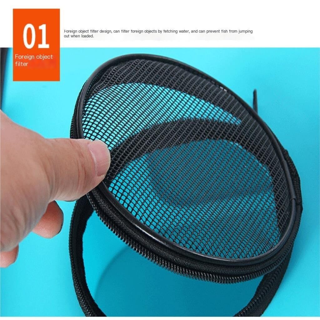 釣りバケツ EVA折りたたみ肥厚釣りバケツ、魚保護バケツ、釣り箱、漁具、活魚バケツ タックルボックス (Color : Orange， Size :