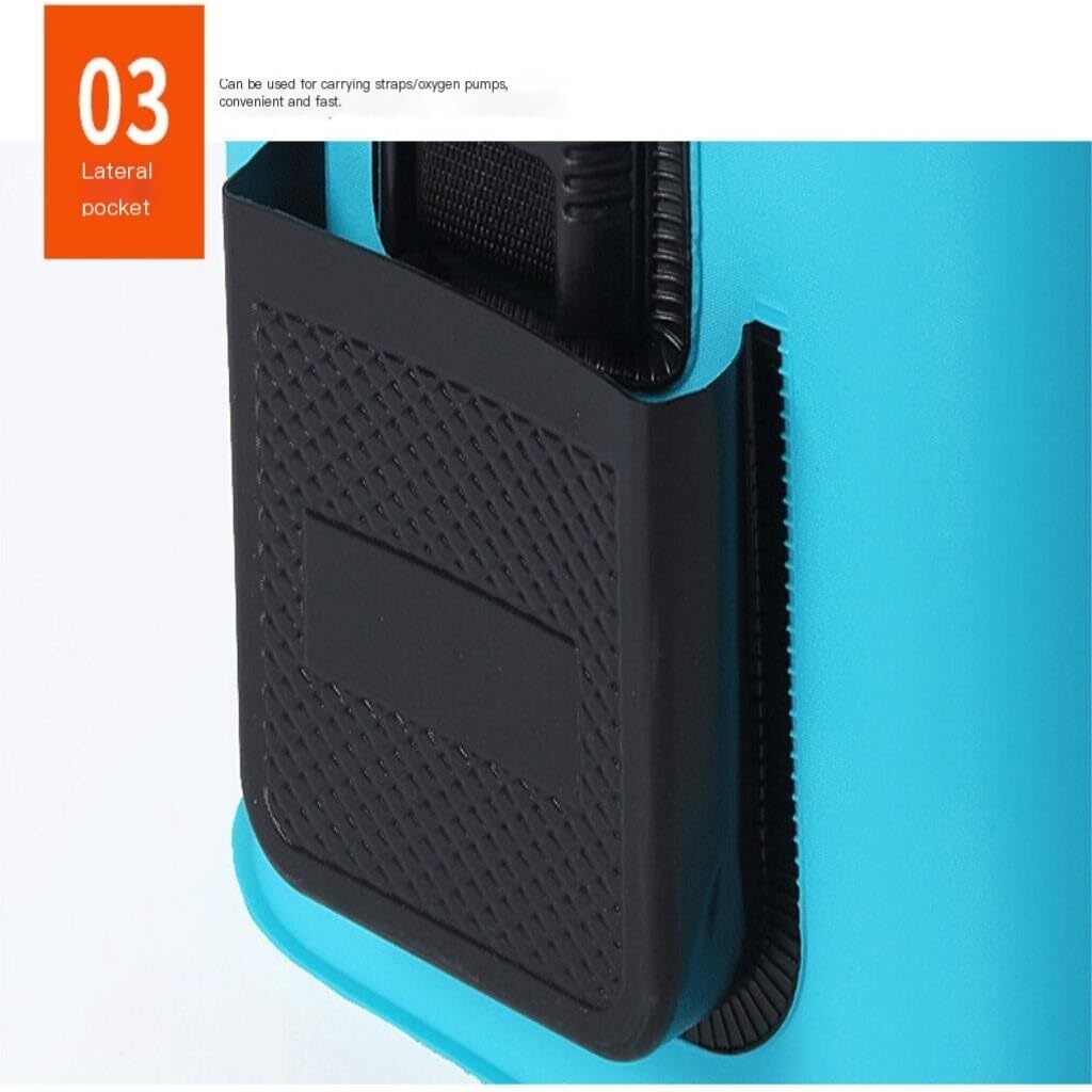 釣りバケツ EVA折りたたみ肥厚釣りバケツ、魚保護バケツ、釣り箱、漁具、活魚バケツ タックルボックス (Color : Orange， Size :