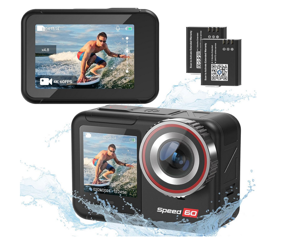 新品 Hiicam speed60 防水アクションカメラ 4K デュアルカラー 新品 Hiicam speed60 防水アクションカメラ 4K デュアルカラー