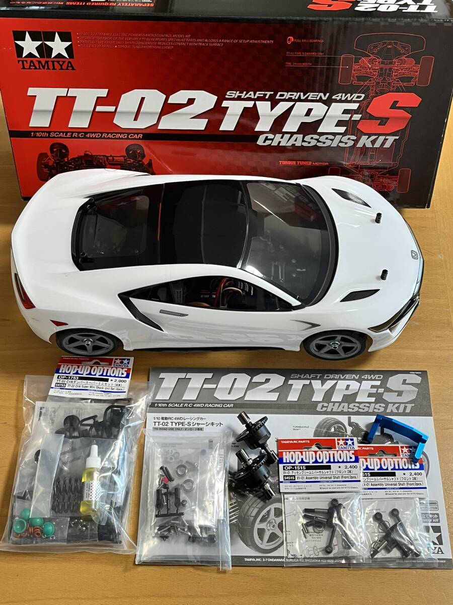タミヤ 1/10RC TT-02 TYPE-S シャーシキット 組立済保管品 メカ タミヤ 1/10RC TT-02 TYPE-S シャーシキット 組立済保管品 メカ