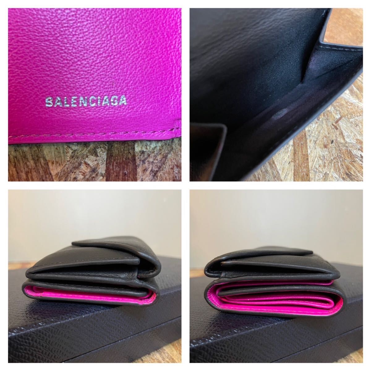 一円 美品 BALENCIAGA バレンシアガ コンパクト 三つ折り 男女 一円 美品 BALENCIAGA バレンシアガ コンパクト 三つ折り 男女