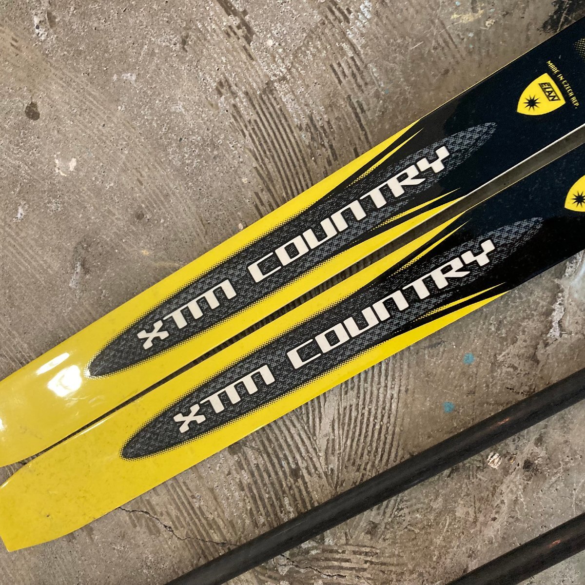 中古 ●ELAN/エラン● クロスカントリースキー 歩くスキー イエロー 185cm ポール155cm/シューズ(EU46)付き 札幌