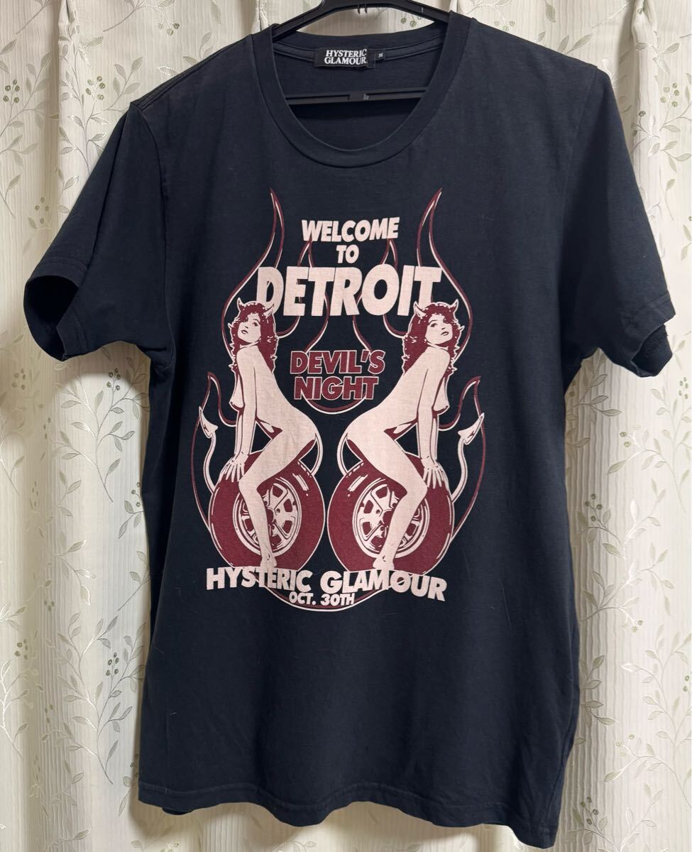 ヒステリックグラマー デビルガールTシャツ 黒M ブラック ヒステリックグラマー デビルガールTシャツ 黒M ブラック