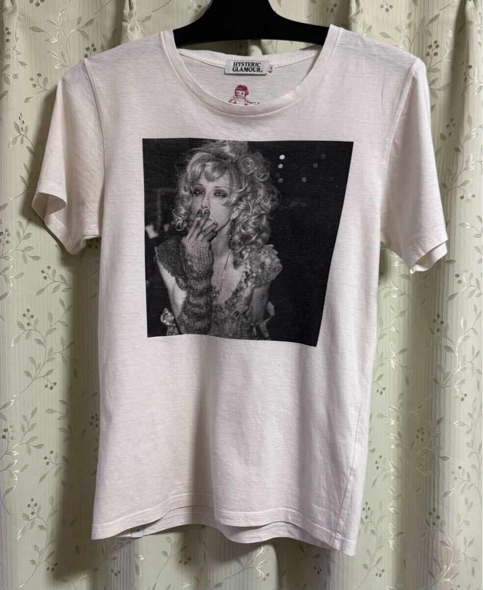 ヒステリックグラマー×コートニー・ラブTシャツ 白S カットソー ヒステリックグラマー×コートニー・ラブTシャツ 白S カットソー