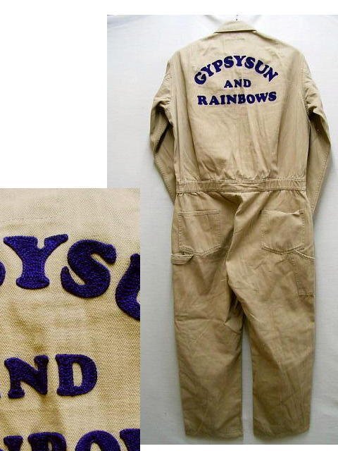 ◇即決[F]HYSTERIC GLAMOUR GYPSYSUN ANO RAINBOWS 刺繍 つなぎ ヘリンボーン ツナギ つなぎ ジャンプスーツ オールインワン パンツ■R532