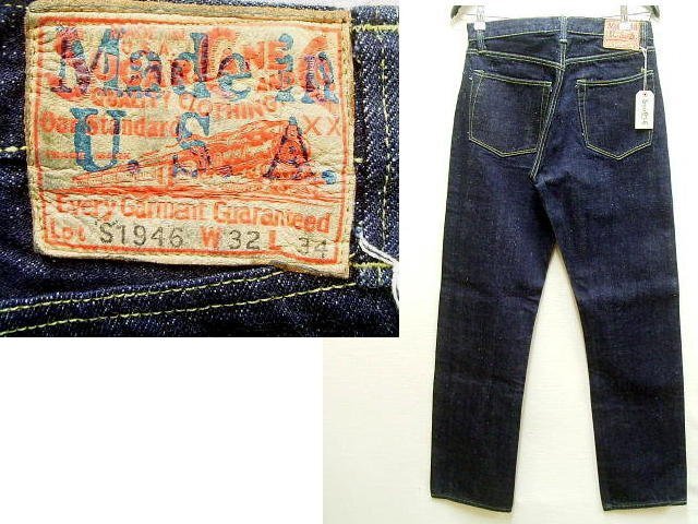 ◇即決[W32]美品 SUGAR CANE SC41946US S1946 大戦モデル DENIM WAIST OVERALLS 13oz USA制 アメリカ制 濃紺 シュガーケーン デニム■940