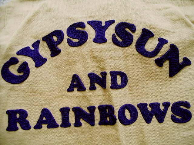 ◇即決[F]HYSTERIC GLAMOUR GYPSYSUN ANO RAINBOWS 刺繍 つなぎ ヘリンボーン ツナギ つなぎ ジャンプスーツ オールインワン パンツ■R532
