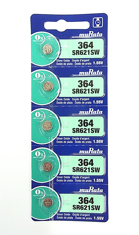 ●安心?信頼の品質(zhì)●ムラタ（舊ソニー）MURATA（舊SONY） SR621SW（364）×5個