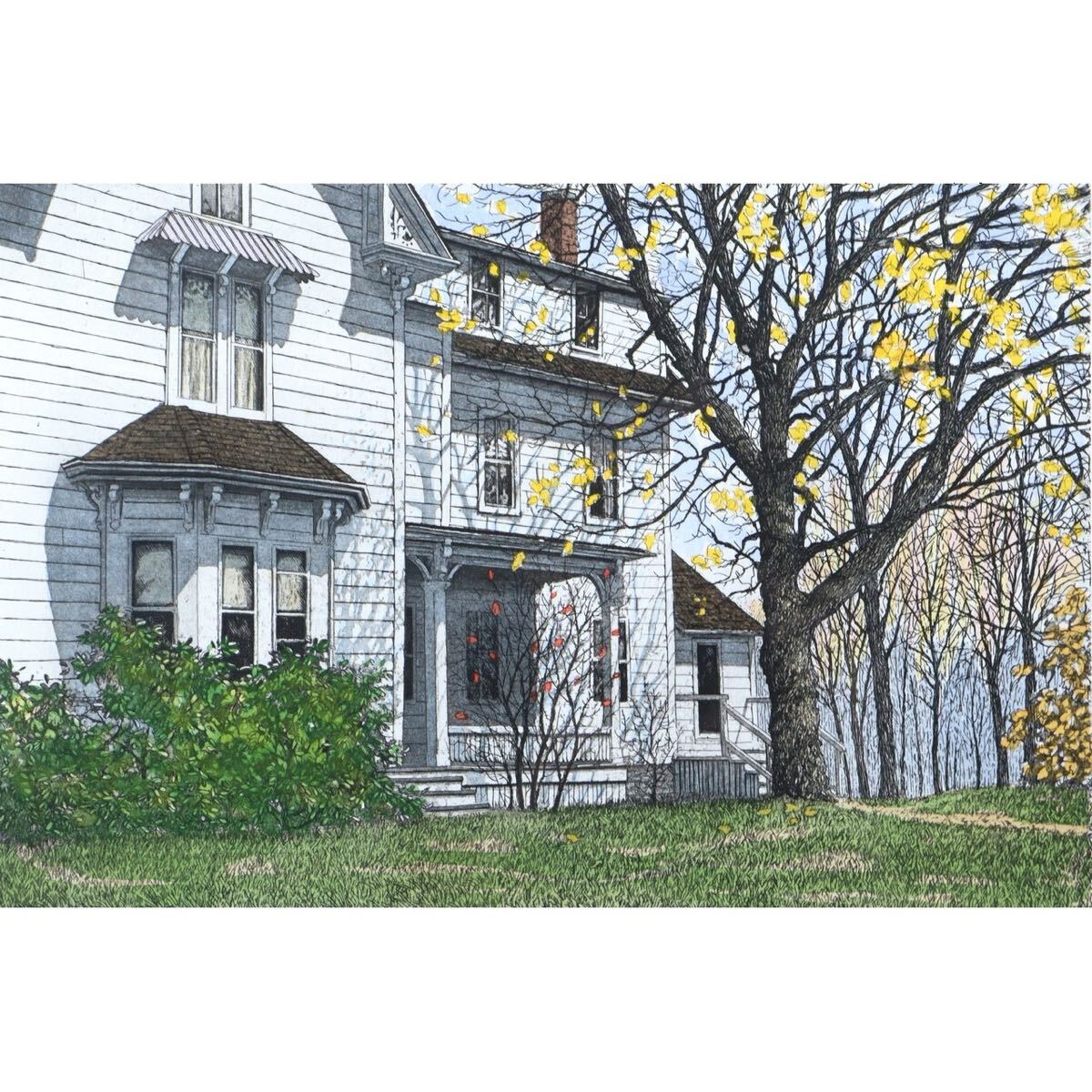 ○真作保証 キャロル・コレット 「FALL DAY」リトグラフ AP 直筆 ○真作保証 キャロル・コレット 「FALL DAY」リトグラフ AP 直筆