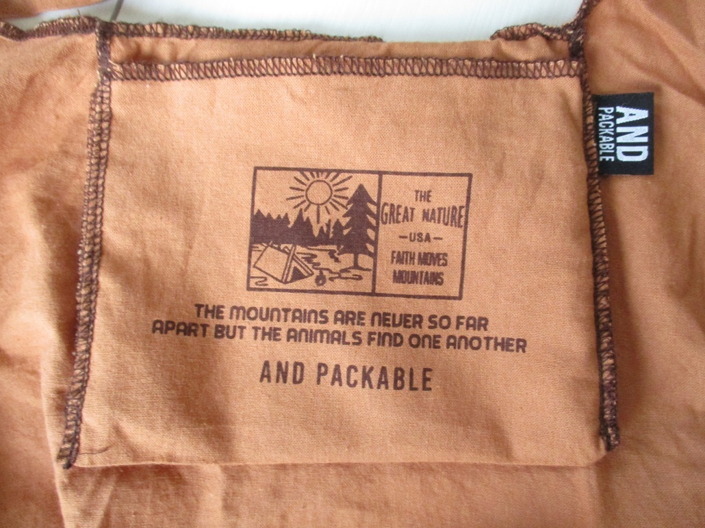 アンドパッカブル　andpackable コンパクトエコバッグ　未使用_画像6
