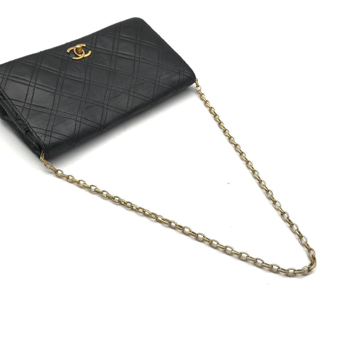 1円 良品 CHANEL シャネル ココマーク マトラッセ ラムスキン 1円 良品 CHANEL シャネル ココマーク マトラッセ ラムスキン