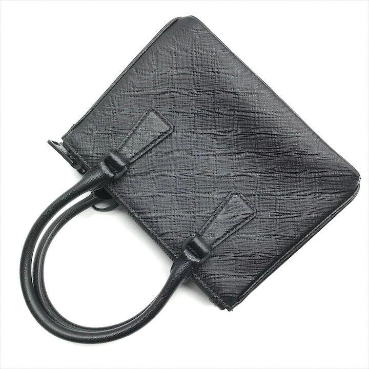 1円 美品 PRADA プラダ 三角ロゴ サフィアーノ レザー ガレリア 1円 美品 PRADA プラダ 三角ロゴ サフィアーノ レザー ガレリア