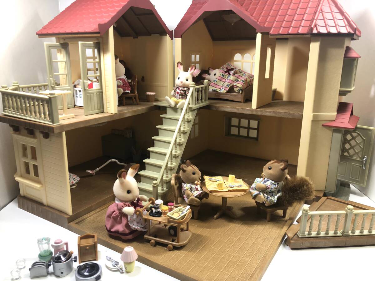 シルバニアファミリー　赤い屋根の大きなお家　現(xiàn)狀渡し　中古品　★即決★