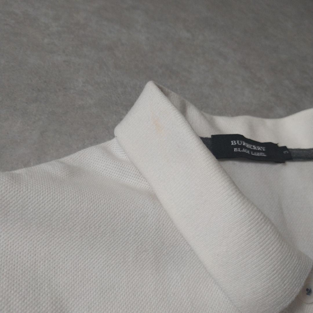 BURBERRY BLACK LABEL ポロシャツ 刺繍ロゴ ホワイト 3|Yahoo BURBERRY BLACK LABEL ポロシャツ 刺繍ロゴ ホワイト 3|Yahoo