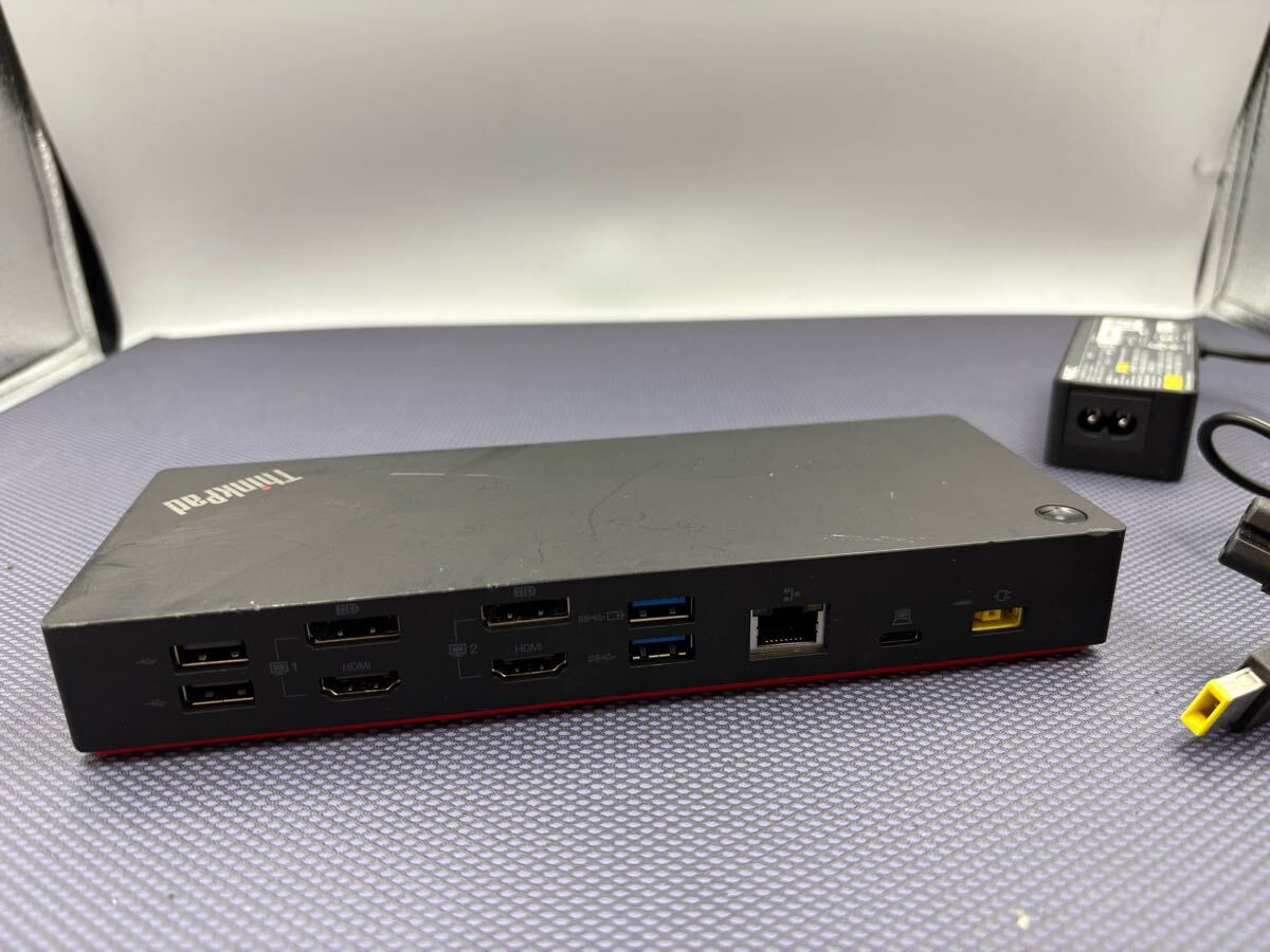 X640)Lenovo ThinkPad ハイブリッド USB Type-C / USB Type-A ドック 40AF DUD9011D1_画像4