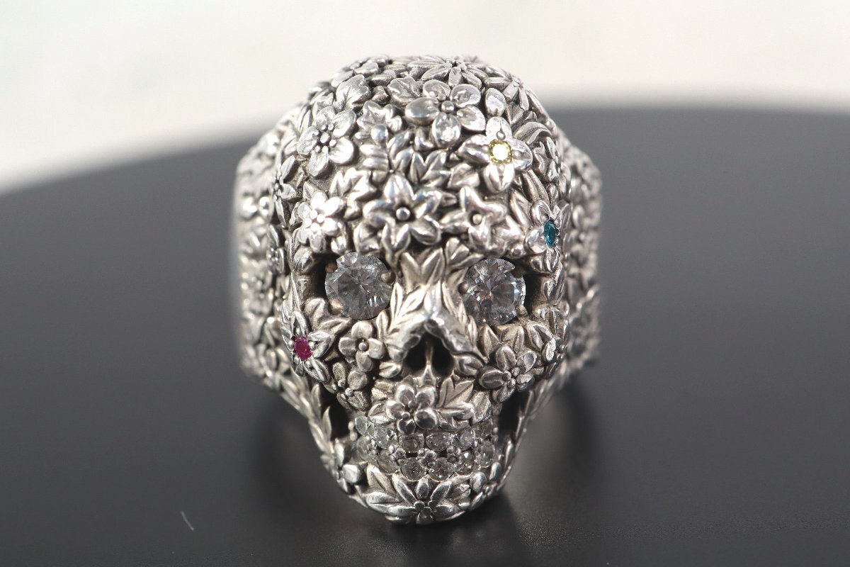 JUSTIN DAVIS FLORAL SKULL RING 19号 ジャスティンデイビス JUSTIN DAVIS FLORAL SKULL RING 19号 ジャスティンデイビス
